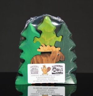 Wooden Jig Saw Puzzle- Moose & Trees