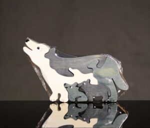 Wooden Jig Saw Puzzle- Wolf Family