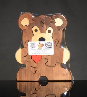 Wooden Jig Saw Puzzle- Big Bear with Heart