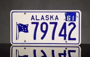 Alaskan License Plate 1960-1965 Issue