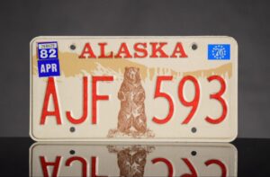 Alaskan License Plate- Bear