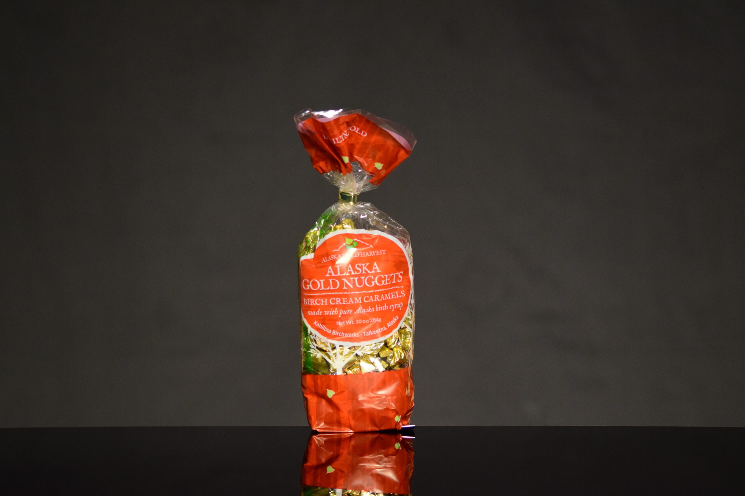 10oz. Bag Alaska Gold Nuggets Birch Cream Caramels