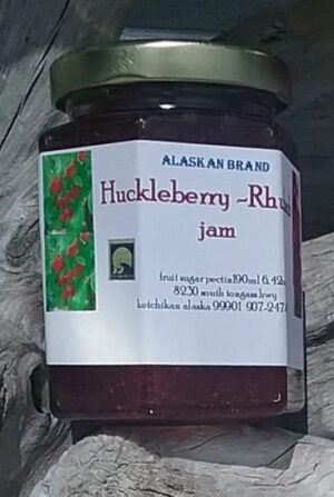 6.42oz. Huckleberry Rhubarb Jam