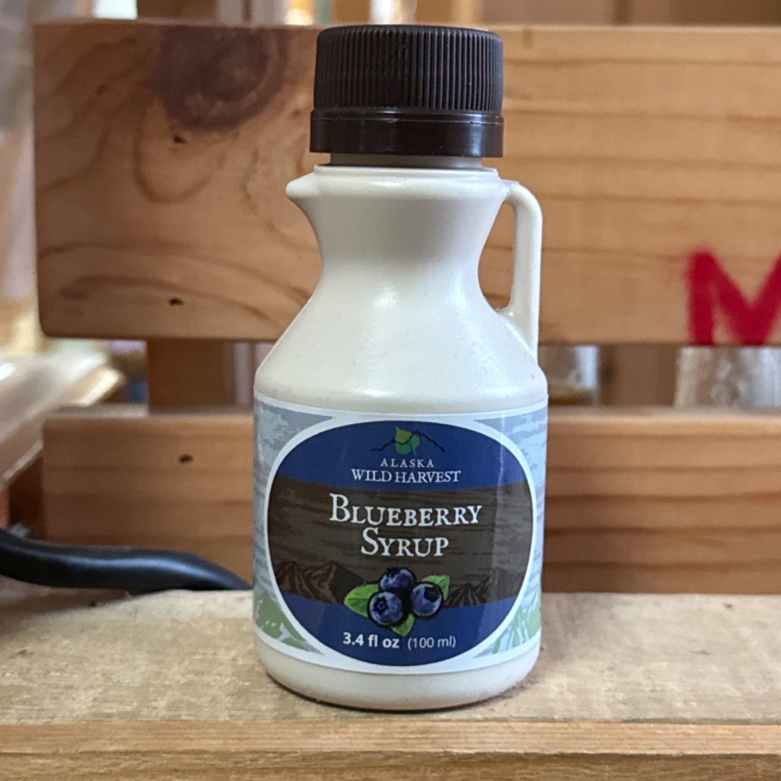 3.4oz. Borealis Blueberry Syrup Plastic Jug