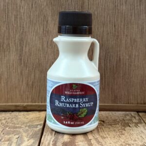 3.4oz. Raspberry Rhubarb Syrup Plastic Jug