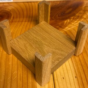 Oak Coaster Holder