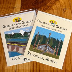 Grandma & Grandpa Send Greetings From Alaska Card