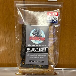 2oz. Halibut Skins – Pet Treats
