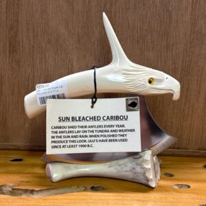 Ulu – Carved Eagle Caribou Antler